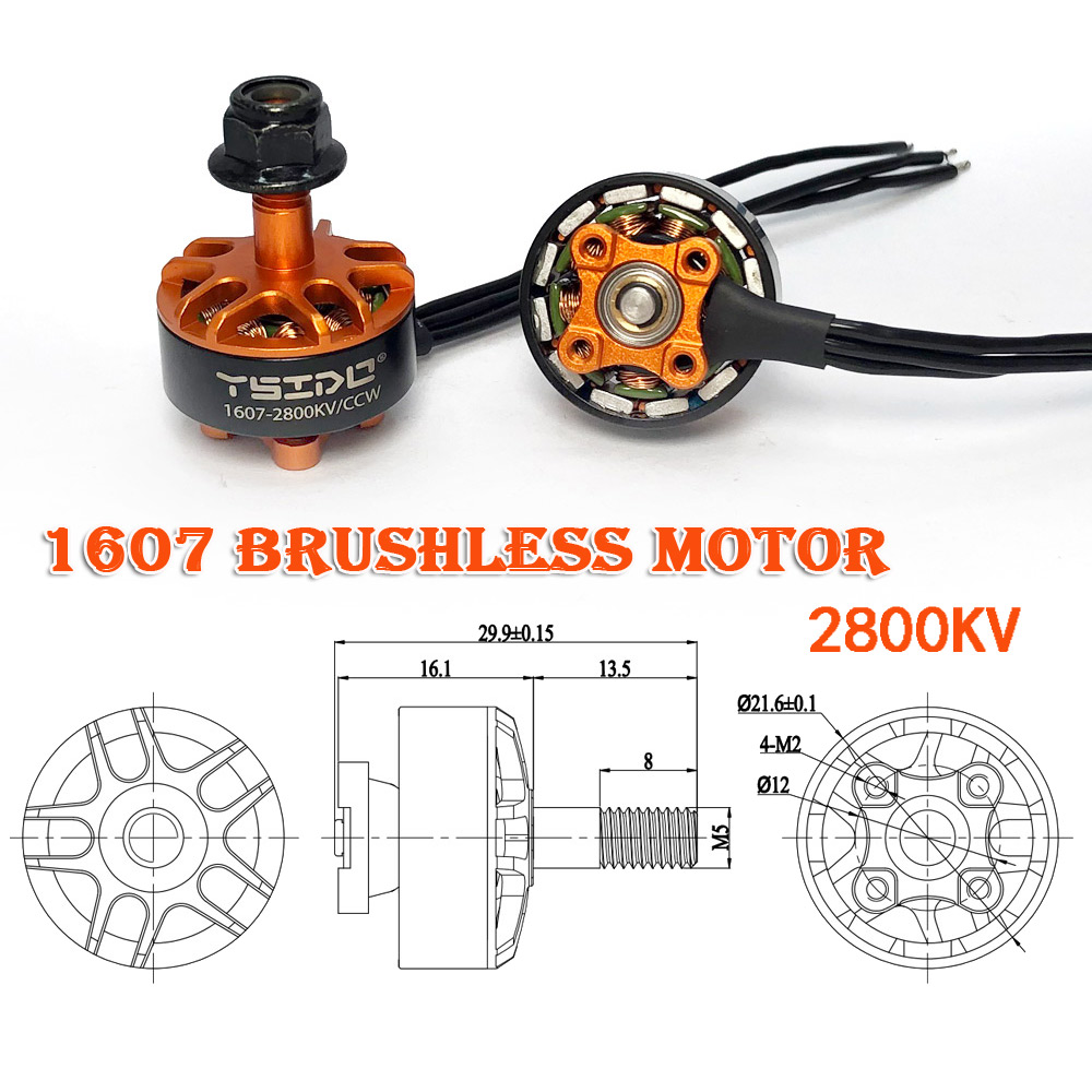 YSIDO 1607 2800KV 3850KV 2-4S  - Walksnail Avatar Hd Goggles X review and price