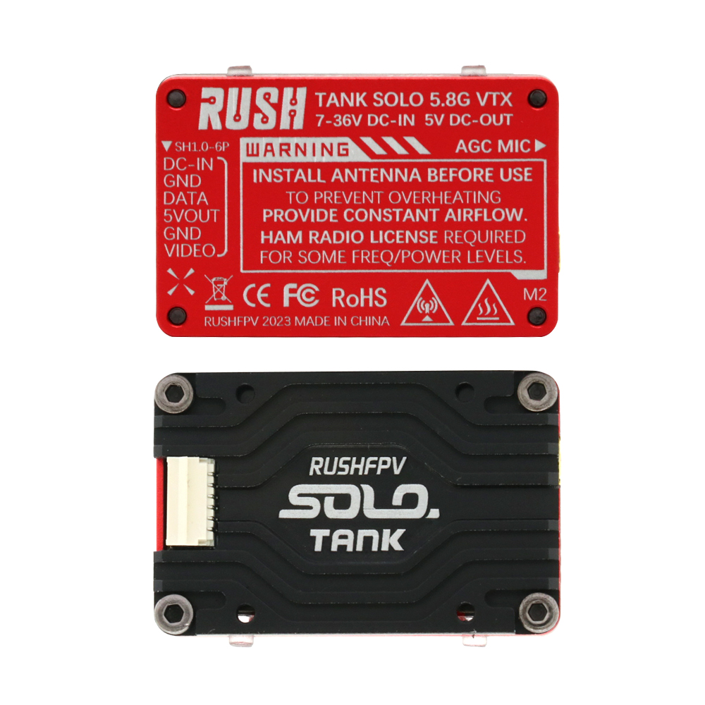 RUSH Solo Tank 5.8G VTX Video  - Foxeer Reaper Extreme 2.5W Vtx review and price